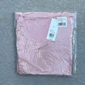 New Directions Intimates Pink Short Sleeve Super Soft PJ Shirt Plus Size 3X